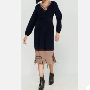 NWT ottod’Ame Anthropologie Corduroy Dress Size 6 Z252-5